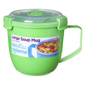 Hrnek Sistema Microwave Large Soup Mug Color Barva zelená FAVI cz