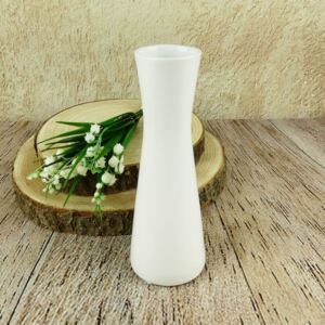 Bílá porcelánová váza Inka- 20 cm
