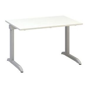 Kancelářský stůl Alfa 300, 120 x 80 x 74,2 cm, rovné provedení, dezén bílá, RAL9022