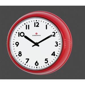 Zassenhaus Retro nástěnné hodiny, červené