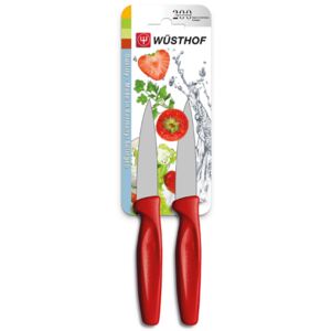 Wüsthof Nůž na zeleninu 8 cm sada 2ks červený 9343r