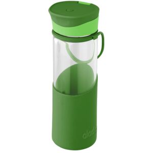 ALADDIN láhev skleněná silikonové pouzdro 500 ml zelená