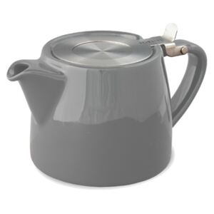 Porcelánová konvička na čaj 0,4 l šedá, STUMP - ForLife