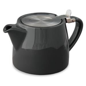 Porcelánová konvička na čaj 0,4 l černá, STUMP - ForLife