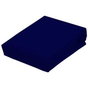 EmaHome - Prostěradlo Piruu Jersey 90x200 cm / Námořnická modř 312