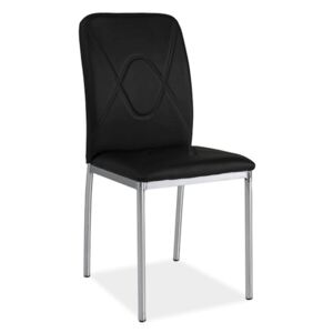 Jídelní židle H-623 / chrom / černá