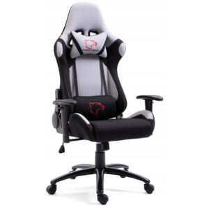 Kancelářská židle KORAD FG-38, 67,5x128-138x70, šedá/černá