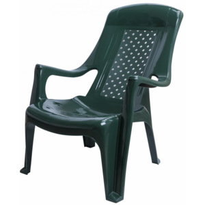 MEGA PLAST MP661 CLUB židle, 81x60x80, stohovovatelná, PP tmavě zelená