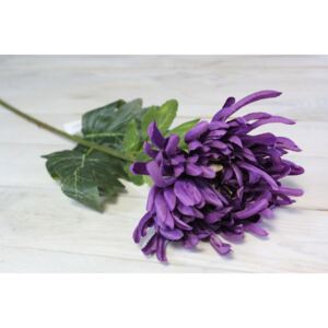 Umělá chryzantéma - světle fialová (v. 74 cm) velikost