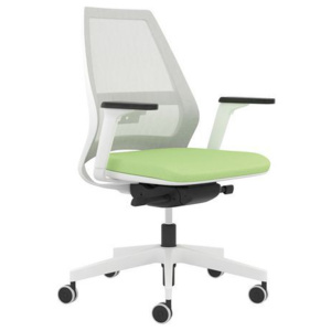 Kancelářská židle Infinity Net White, světle zelená