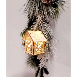 Vánoční dekorace - svítící domeček čislo: 1