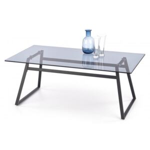 Konferenční stolek NEBULA sklo / černá Halmar