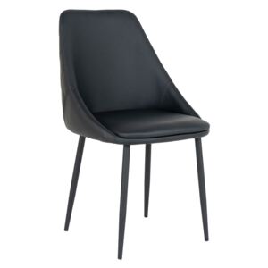 Nordic Experience Jídelní židle z umělé kůže Palas černá