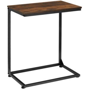 Tectake 404261 odkládací stolek cardiff - industrial tmavé dřevo