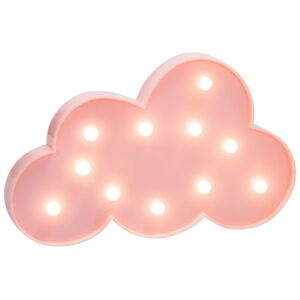 LED lampa pro dítě mrak, LED, růžová