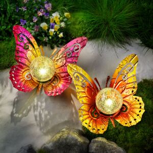 Solární dekorace Farfalla, 2 kusy