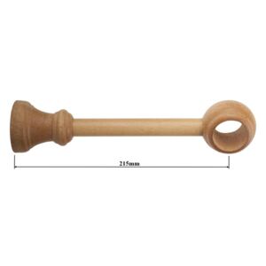 Konzole 1-řadá dřevěná pro tyč 28mm - dub