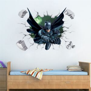 U Foťáka Samolepka na zeď 3D Batman ve zdi