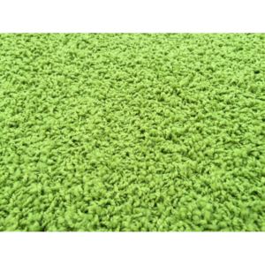 Kusový koberec Color shaggy zelený 50 x 80 cm