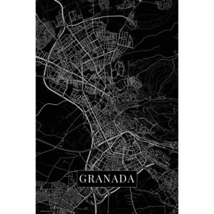 Mapa Granada black