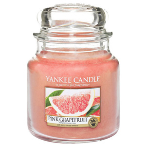 Svíčka ve skleněné dóze Yankee Candle Růžový grep, 410 g