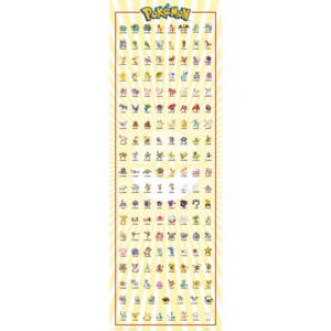 Plakát, Obraz - Pokemon - Kanto 151, (53 x 158 cm)