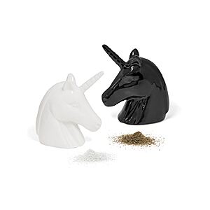 Slánka a pepřenka BALVI Unicorn | černá a bílá