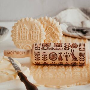 Embosovaný váleček na těsto Scandinavian Life - malý