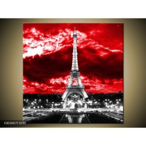 Obraz Eiffelovy věže v Paříži (30x30 cm)