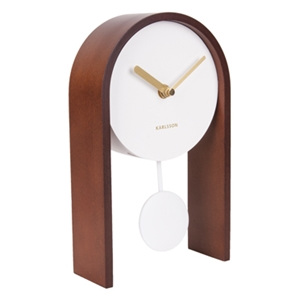 Karlsson Stolní hodiny - Smart Pendulum Dark Wood