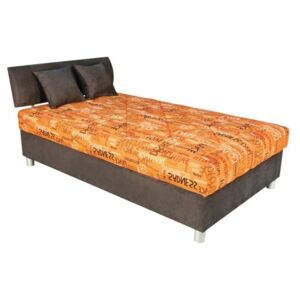 Čalouněná postel Skate 120x200 oranžová - BLANAŘ
