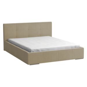 Luxusní čalouněná postel s roštem v béžové barvě 160x200 KN536