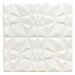 Wall Art Decor, N40, 700 x 700 mm, 3D - PVC samolepící obkladový panel Diamant bílý