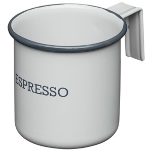 Plechový hrnek Living Nostalgia na espresso šedý