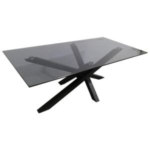 KONFERENČNÍ STŮL, šedá, černá, kov, sklo, 120/60/45 cm Xora - Konferenční stolky