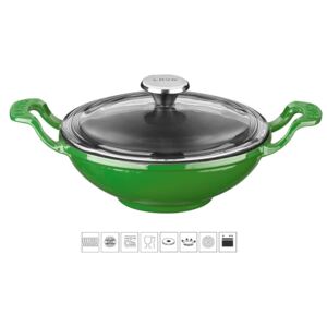 Lava Litinový wok 16 cm - zelený LVWOK16K3G