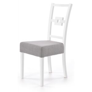Jídelní židle STAN bílá / šedá Halmar
