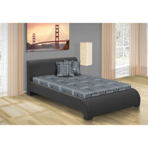 Nabytekmorava Luxusní postel Seina 140x200 cm matrace: bez matrace, Barva postele: eko šedá, Úložný prostor: s úložným prostorem