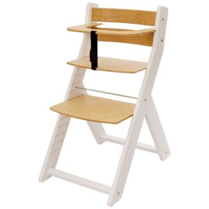 Wood Partner Dětská rostoucí židle UNIZE bílá/natur