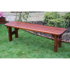 Zahradní lavice bez opěradla ROVNÁ s úpravou Barva dřeva: Moření buk 15