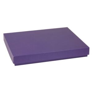 Dárková krabice s víkem 400x300x50/40 mm, fialová