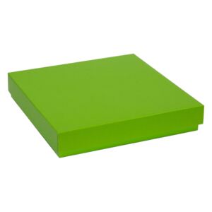 Dárková krabice s víkem 300x300x50/40 mm, zelená