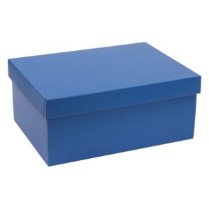 Dárková krabice s víkem 350x250x200/40 mm, modrá