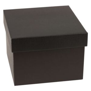 Dárková krabička s víkem 200x200x150/40 mm, černá