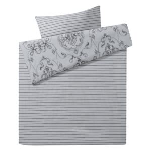 MERADISO® Ložní prádlo Renforcé, 140 x 200 cm (šedá / ornamenty)