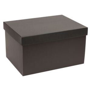 Dárková krabice s víkem 350x250x150/40 mm, černá