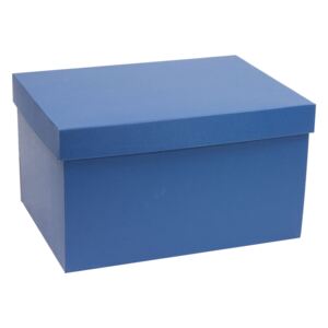 Dárková krabice s víkem 350x250x150/40 mm, modrá
