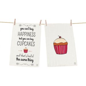 Sety utěrek happiness and cupcakes
