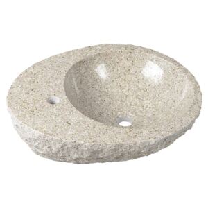 Sapho BLOK kamenné umyvadlo, 56x15x46 cm, hrubý kámen