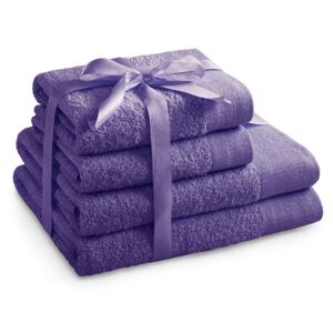 Amelia Home Sada bavlněných ručníků AmeliaHome AMARI fialová